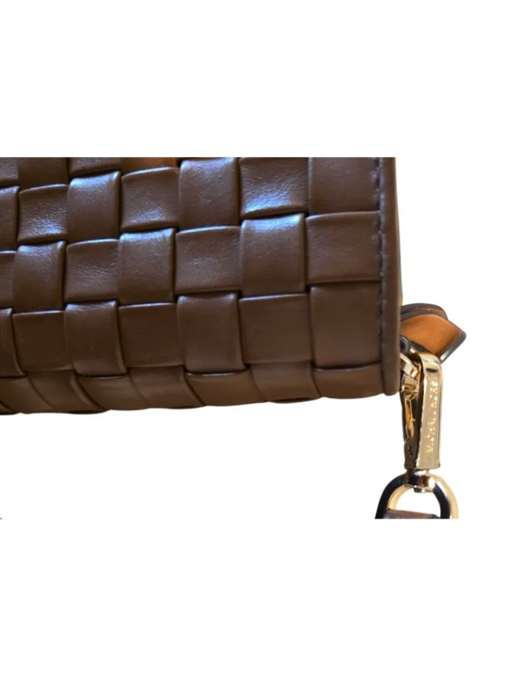 Michael Kors Woven Crossbody Leather Bag With Adjustable Strap